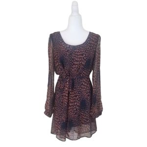 Blu Pepper peekaboo sleeved dress